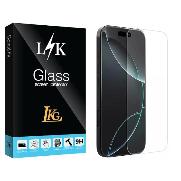 محافظ صفحه نمایش ال کا جی مدل بی حاشیه مناسب برای گوشی موبایل اپل iPhone 16 محافظ صفحه نمایش ال کا جی مدل بی حاشیه مناسب برای گوشی موبایل اپل iPhone 16