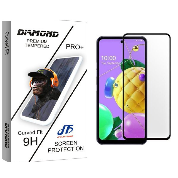 محافظ صفحه نمایش شیشه ای جی اف مدل Diamond مناسب برای گوشی موبایل ال جی Q52 محافظ صفحه نمایش شیشه ای جی اف مدل Diamond مناسب برای گوشی موبایل ال جی Q52