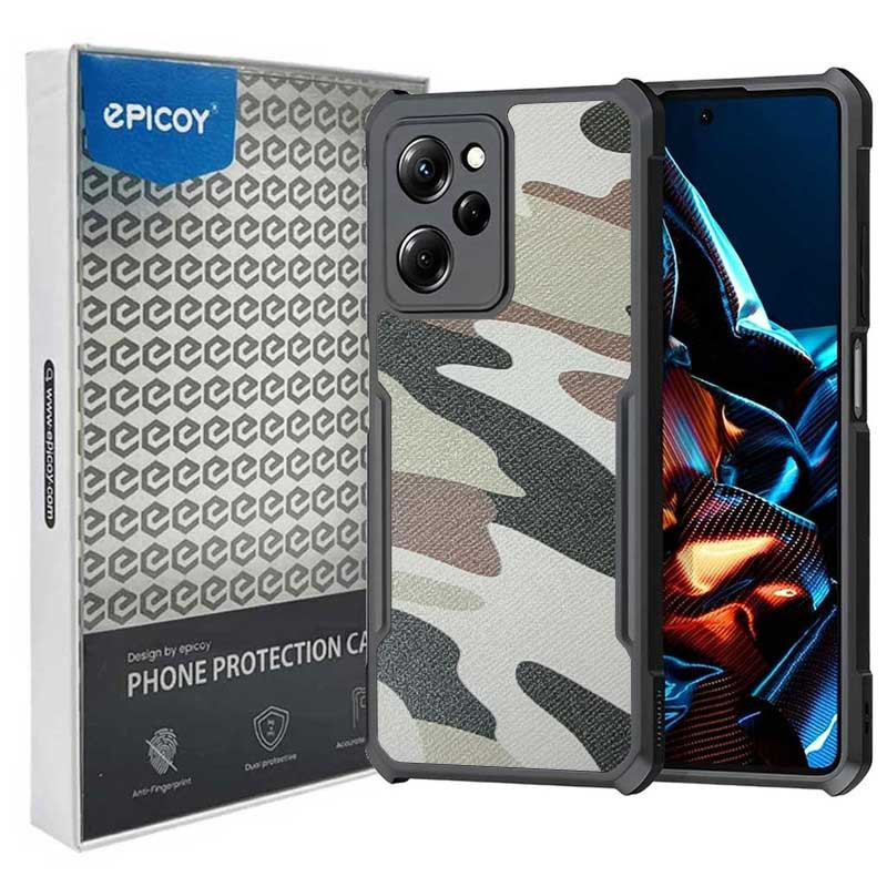 کاور گوشی پوکو شیائومی X5 Pro 5G اپیکوی مدل Xundd Camouflage-طوسی ارتشی کاور گوشی پوکو شیائومی X5 Pro 5G اپیکوی مدل Xundd Camouflage-طوسی ارتشی