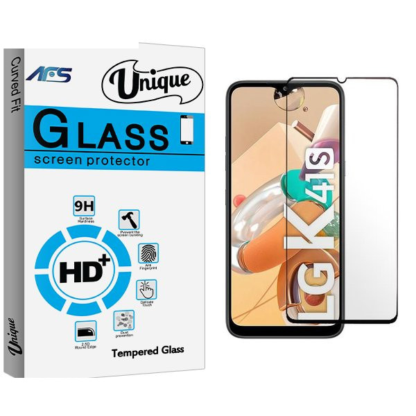 محافظ صفحه نمایش شیشه ای ای اف اس مدل Unique مناسب برای گوشی موبایل ال جی K41s محافظ صفحه نمایش شیشه ای ای اف اس مدل Unique مناسب برای گوشی موبایل ال جی K41s