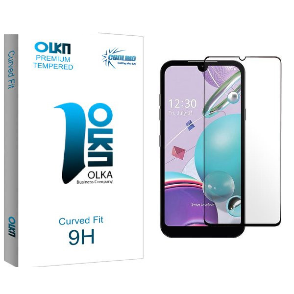 محافظ صفحه نمایش شیشه ای کولینگ مدل Olka مناسب برای گوشی موبایل ال جی K31 محافظ صفحه نمایش شیشه ای کولینگ مدل Olka مناسب برای گوشی موبایل ال جی K31
