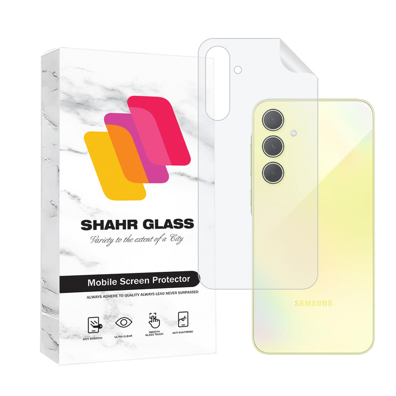 محافظ پشت گوشی هیدروژل شهر گلس مدل NANOMTSH مناسب برای گوشی موبایل سامسونگ Galaxy A35-بی رنگ محافظ پشت گوشی هیدروژل شهر گلس مدل NANOMTSH مناسب برای گوشی موبایل سامسونگ Galaxy A35-بی رنگ
