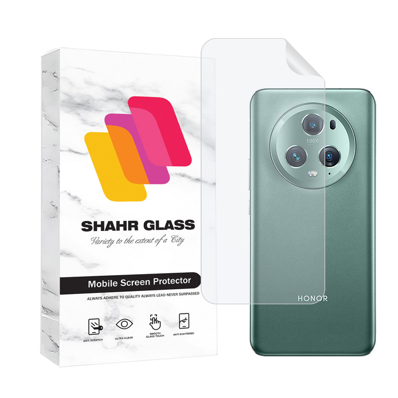 محافظ پشت گوشی هیدروژل شهر گلس مدل NANOMTSH مناسب برای گوشی موبایل آنر Magic5 Pro-بی رنگ محافظ پشت گوشی هیدروژل شهر گلس مدل NANOMTSH مناسب برای گوشی موبایل آنر Magic5 Pro-بی رنگ