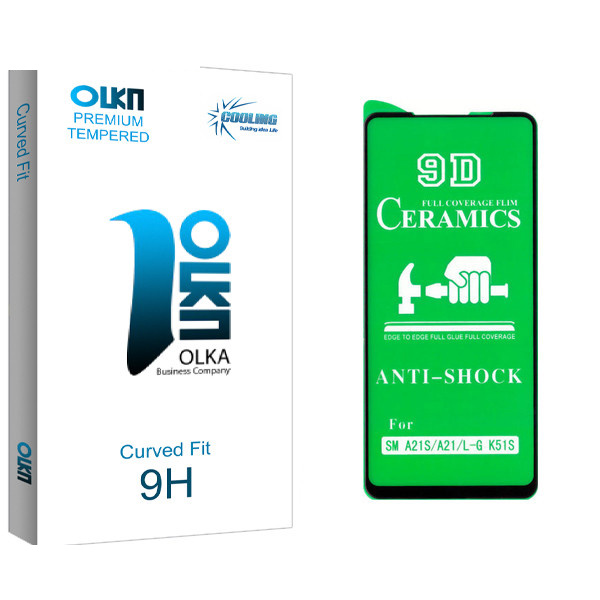 محافظ صفحه نمایش سرامیکی کولینگ مدل Olka glass مناسب برای گوشی موبایل سامسونگ Galaxy A21s / A21 / ال جی K51S محافظ صفحه نمایش سرامیکی کولینگ مدل Olka glass مناسب برای گوشی موبایل سامسونگ Galaxy A21s / A21 / ال جی K51S