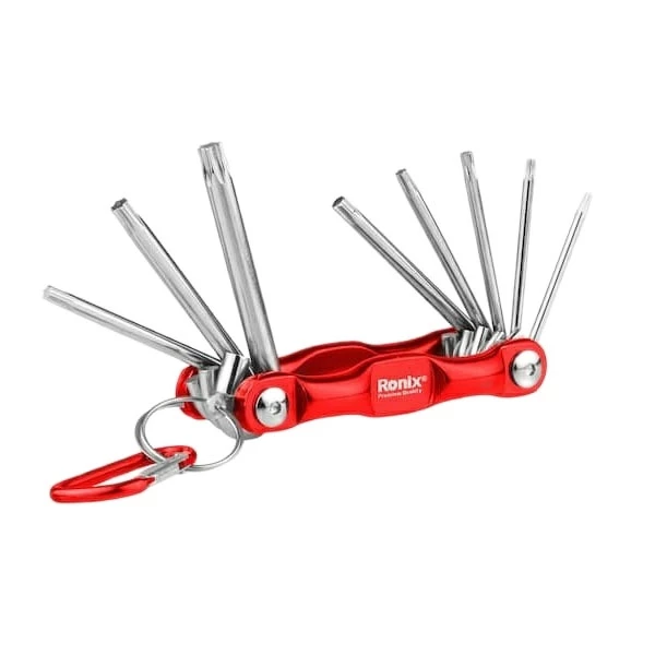 ست آچار ستاره ای رونیکس 8 عددی مدل RH-2041-چند رنگ  ست آچار ستاره ای رونیکس 8 عددی مدل RH-2041-چند رنگ