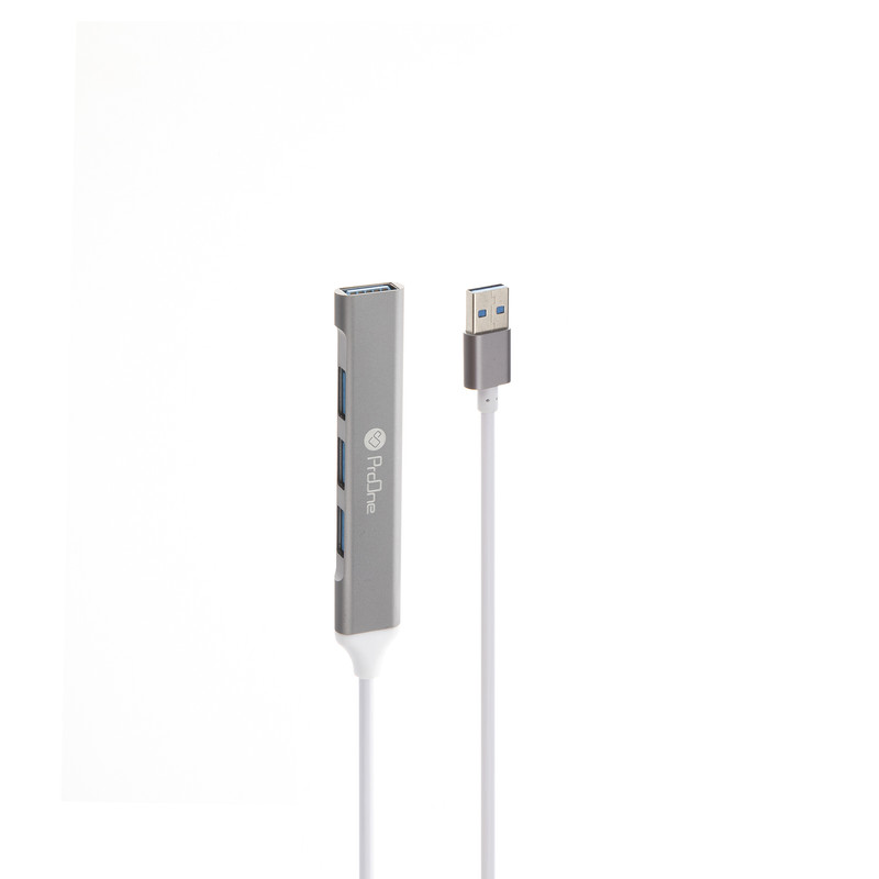 هاب USB پرووان 4 پورت مدل PHU575-نقره‌ای