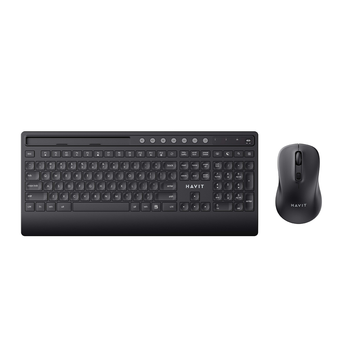 کیبورد و ماوس بی سیم هویت مدل KB242GCM-مشکی کیبورد و ماوس بی سیم هویت مدل KB242GCM-مشکی