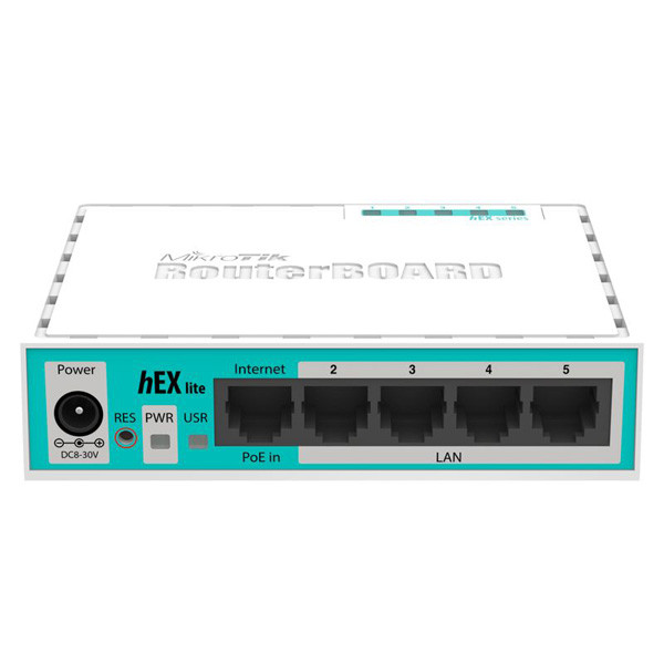 روتر میکروتیک مدل RB 750-R2 HEX Lite-سفید روتر میکروتیک مدل RB 750-R2 HEX Lite-سفید
