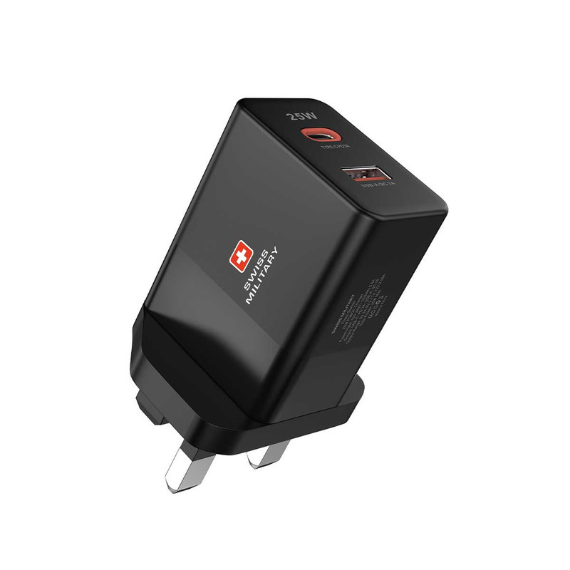 آداپتور شارژر 25 وات سوییس میلیتری مدل Power Station 25W آداپتور شارژر 25 وات سوییس میلیتری مدل Power Station 25W