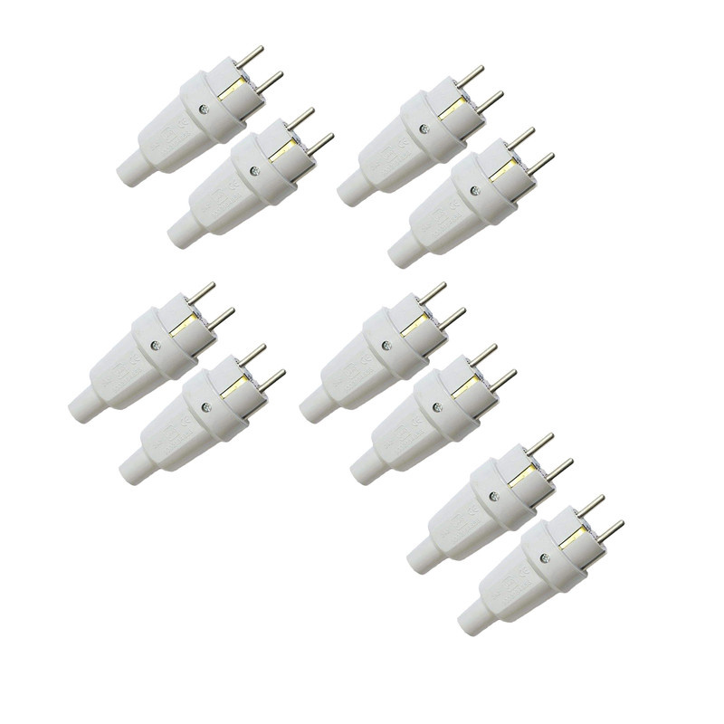 دوشاخه برق پارت الکتریک مدل 2SHAKH-10 بسته 10 عددی دوشاخه برق پارت الکتریک مدل 2SHAKH-10 بسته 10 عددی