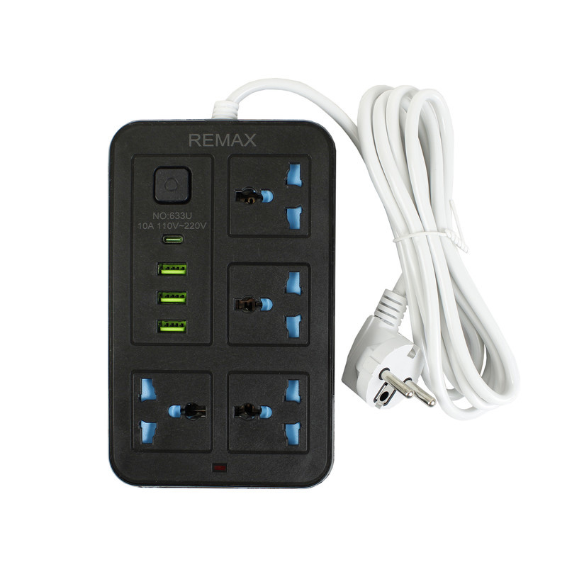 چندراهی برق ریمکس مدل 4 خانه کد Hub-Usb چندراهی برق ریمکس مدل 4 خانه کد Hub-Usb