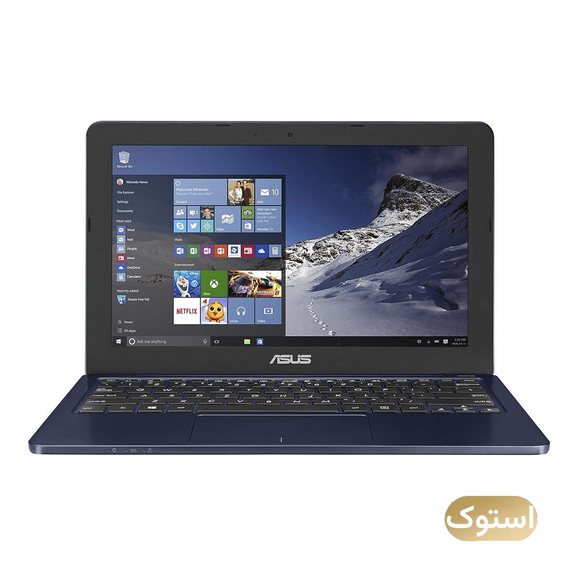 لپ تاپ استوک Open Box - ایسوس 12 اینچی مدل E202S celeron n3060 4GB - سرمه ای