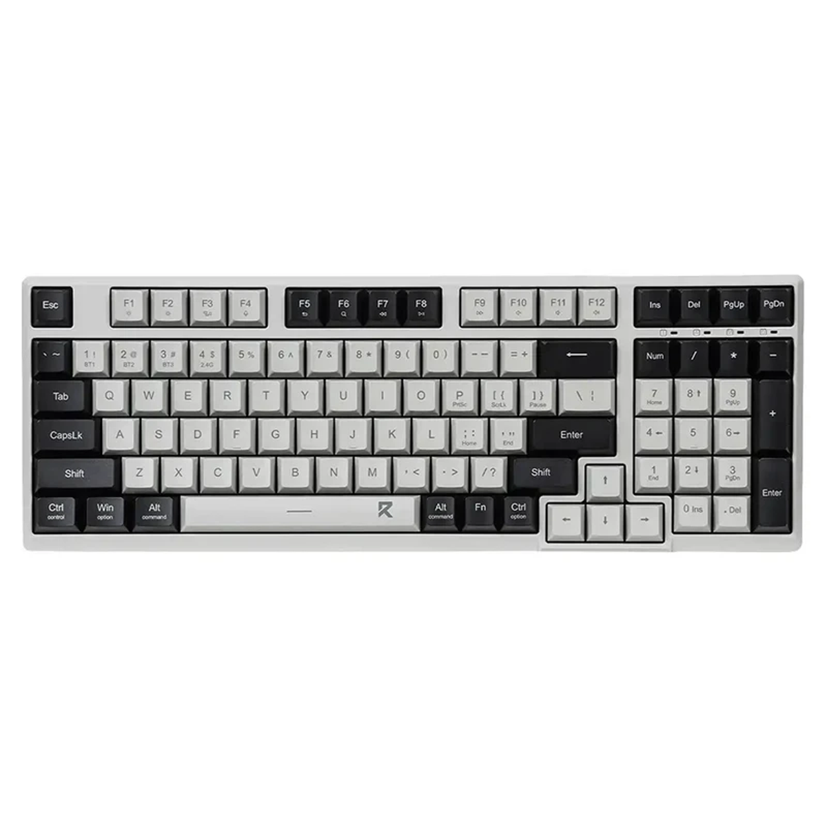 کیبورد بی سیم ردراگون مدل BK7114-سفید مشکی کیبورد بی سیم ردراگون مدل BK7114-سفید مشکی