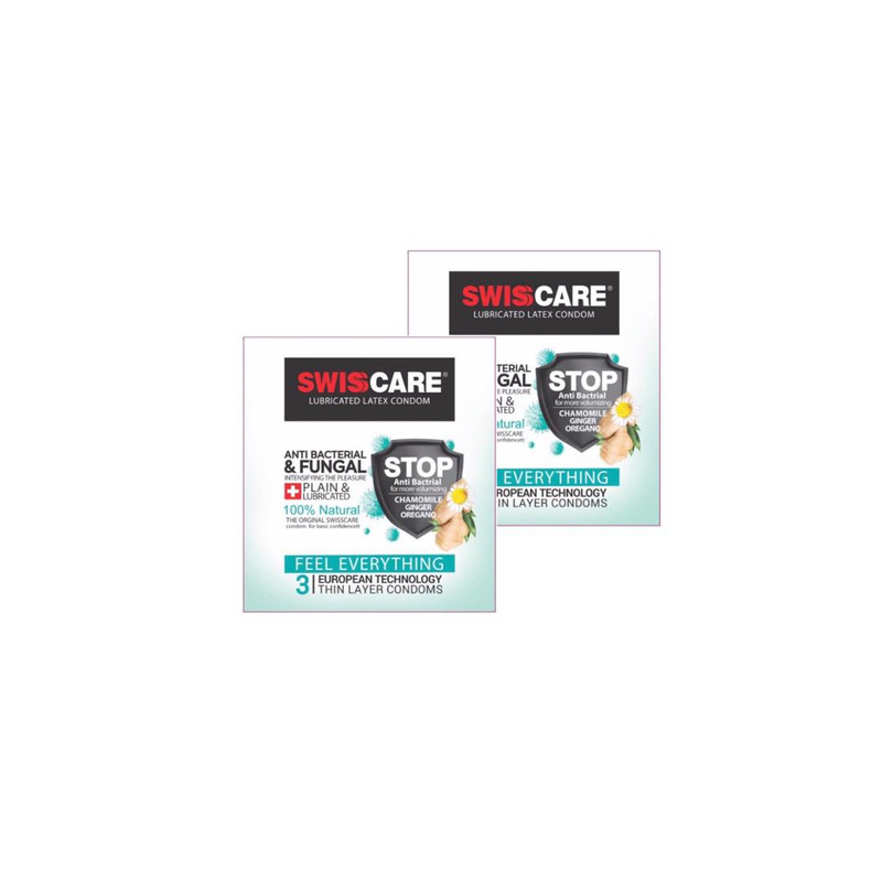 کاندوم سوئیس کر مدل Anti Bacterial مجموعه 2 عددی کاندوم سوئیس کر مدل Anti Bacterial مجموعه 2 عددی