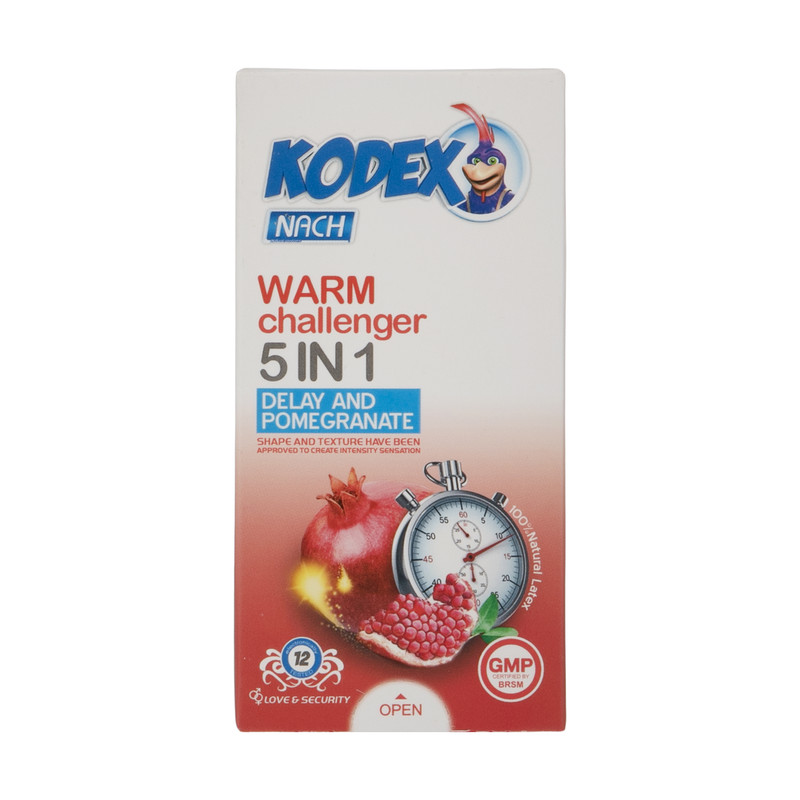 کاندوم کدکس مدل Warm Challenger 5in1 بسته 12 عددی کاندوم کدکس مدل Warm Challenger 5in1 بسته 12 عددی