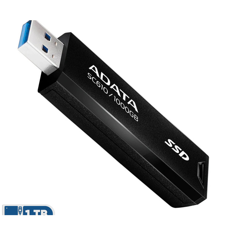 اس اس دی اکسترنال ای دیتا مدل SC610 ظرفیت 1 ترابایت رابط USB 3.2 Gen2 اس اس دی اکسترنال ای دیتا مدل SC610 ظرفیت 1 ترابایت رابط USB 3.2 Gen2
