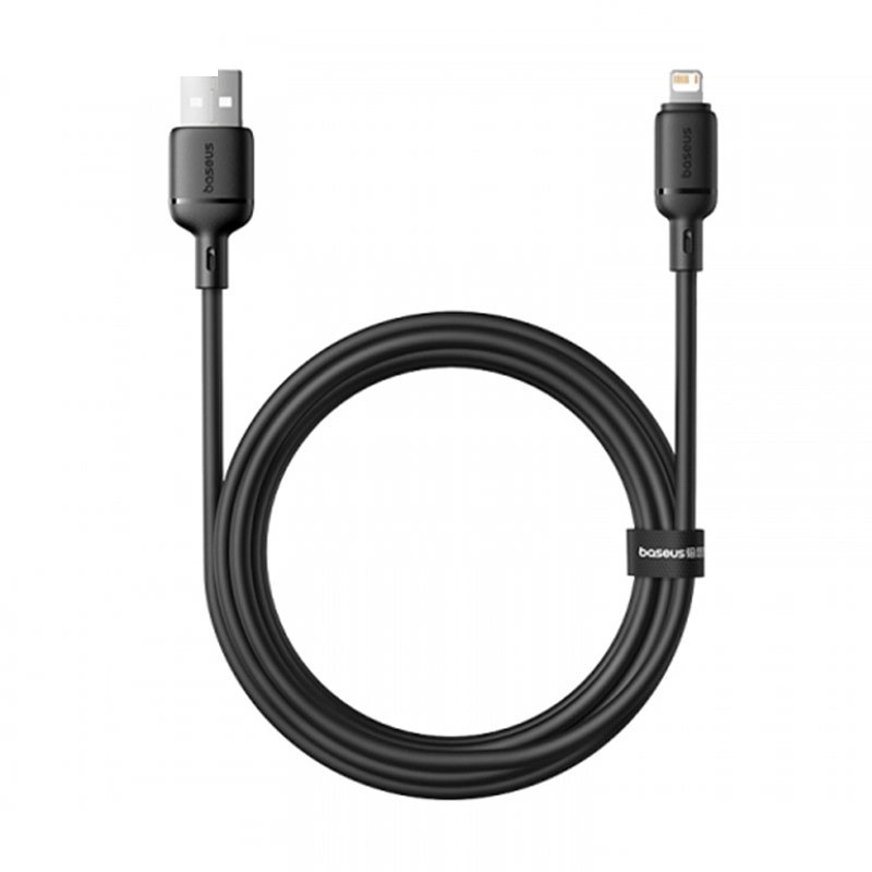 کابل تبدیل USB به لایتنینگ بیسوس مدل Silky Series 2.4A طول 1 متر کابل تبدیل USB به لایتنینگ بیسوس مدل Silky Series 2.4A طول 1 متر
