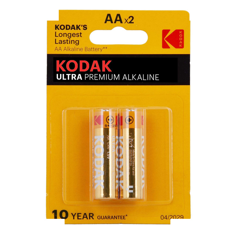 باتری آلکالاین نیم قلمی کداک مدل Ultra Premium Alkaline بسته دو عددی باتری آلکالاین نیم قلمی کداک مدل Ultra Premium Alkaline بسته دو عددی
