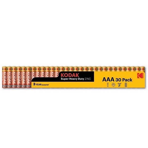 باتری نیم قلمی کداک مدل Super Heavy Duty Zinc بسته 30 عددی باتری نیم قلمی کداک مدل Super Heavy Duty Zinc بسته 30 عددی