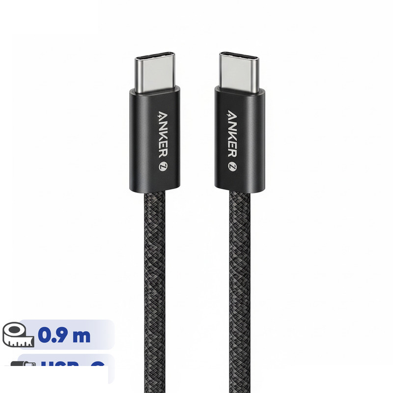 کابل تبدیل USB-C به USB-C انکر مدل Zolo A8060 طول 0.9 متر با توان 240 وات کابل تبدیل USB-C به USB-C انکر مدل Zolo A8060 طول 0.9 متر با توان 240 وات