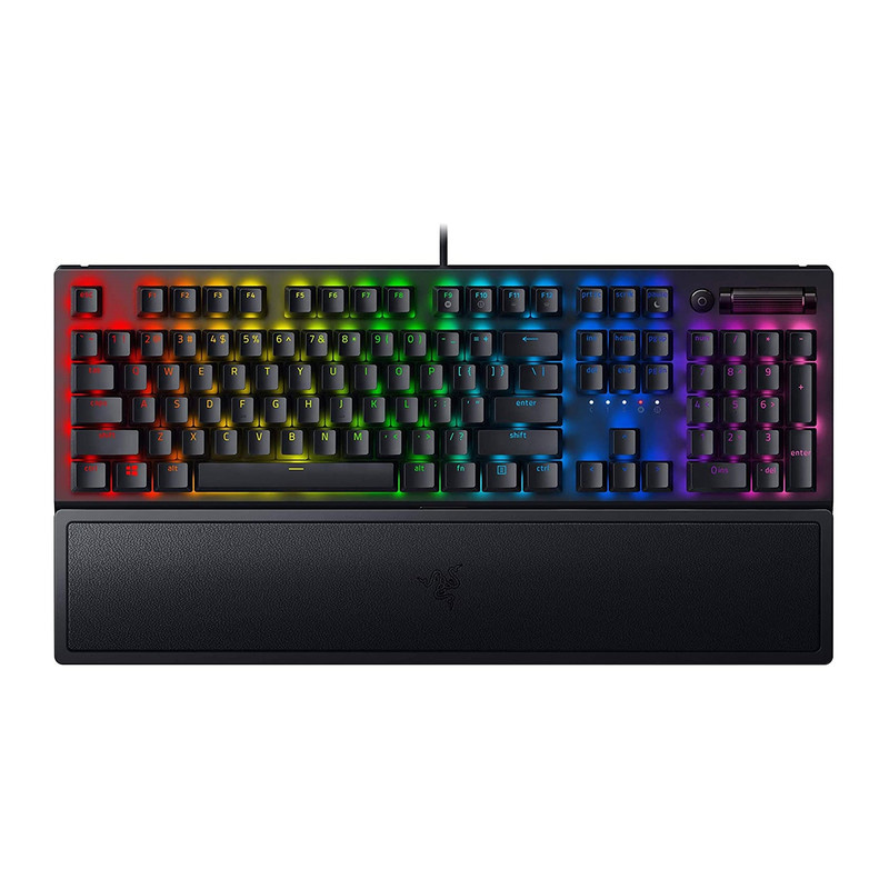 کیبورد مخصوص بازی ریزر مدل BLACKWIDOW V3 Chroma RGB With Green Switch کیبورد مخصوص بازی ریزر مدل BLACKWIDOW V3 Chroma RGB With Green Switch