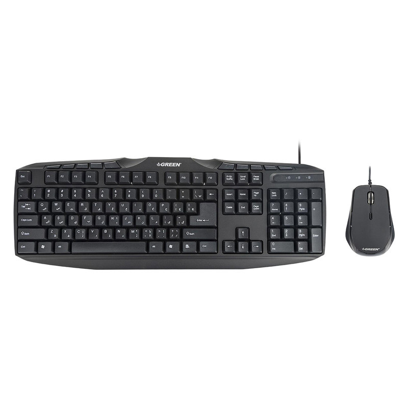کیبورد و ماوس گرین مدل GKM-305، سوئیچ ممبران، Full-size کیبورد و ماوس گرین مدل GKM-305، سوئیچ ممبران، Full-size