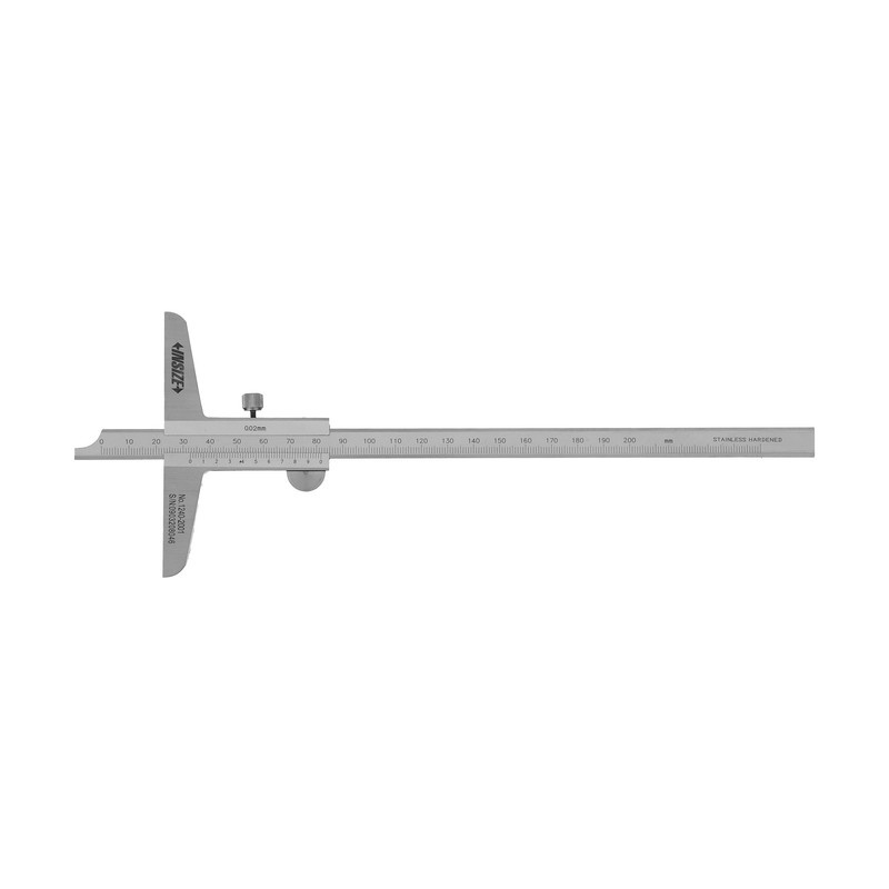 کولیس عمق سنج اینسایز کد 2001-1240 گستره 200-0 میلیمتر کولیس عمق سنج اینسایز کد 2001-1240 گستره 200-0 میلیمتر