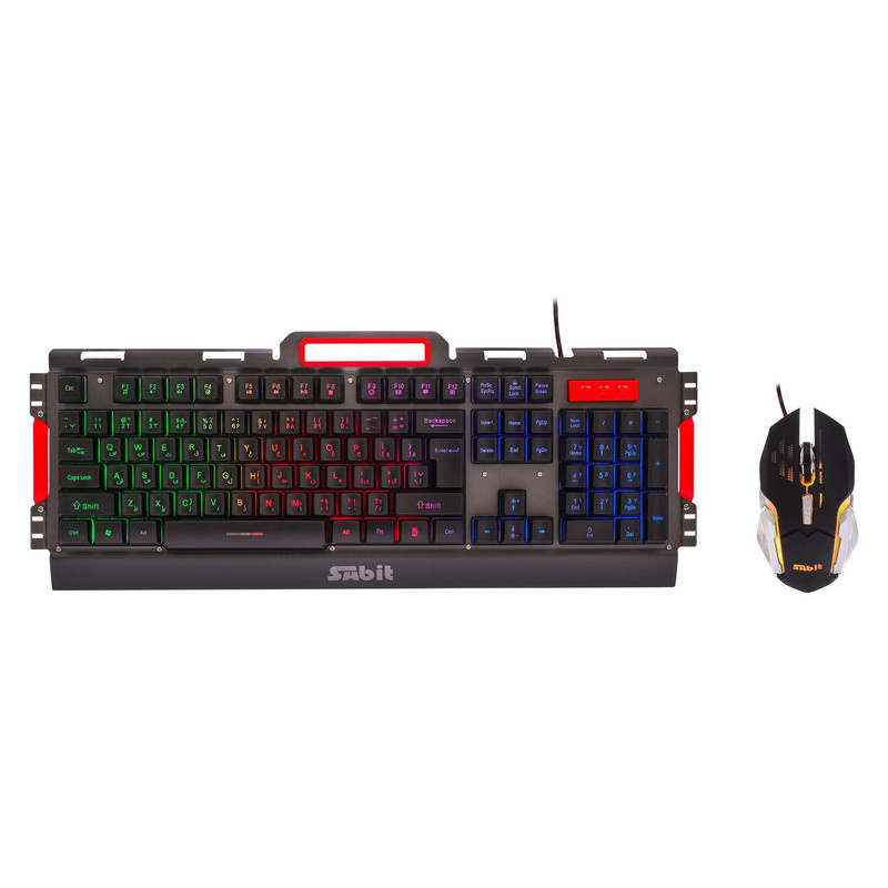 کیبورد گیمینک سابیت مدل GMK-5010 همراه با موس، Full-size، نورپردازی RGB کیبورد گیمینک سابیت مدل GMK-5010 همراه با موس، Full-size، نورپردازی RGB