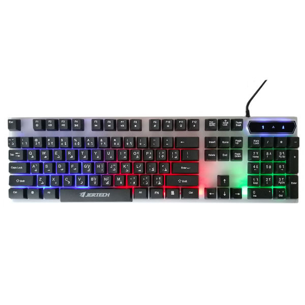 کیبورد گیمینگ جرتک مدل K358، سوئیچ ممبران، Full-Size، نورپردازی بک لایت کیبورد گیمینگ جرتک مدل K358، سوئیچ ممبران، Full-Size، نورپردازی بک لایت