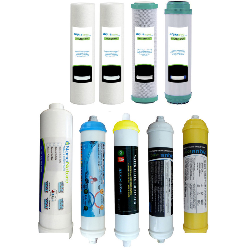 فیلتر دستگاه تصفیه کننده آب مدل SPARE FILTER- 9N مجموعه 9 عددی فیلتر دستگاه تصفیه کننده آب مدل SPARE FILTER- 9N مجموعه 9 عددی