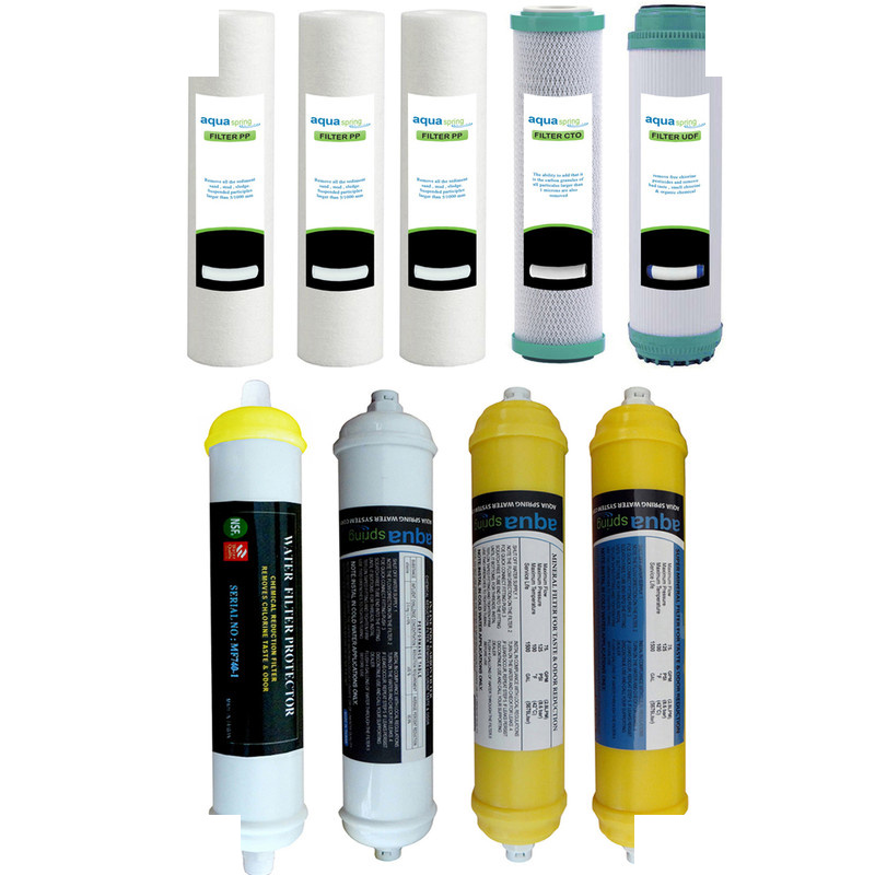 فیلتر دستگاه تصفیه کننده آب مدل SPARE FILTER 9 مجموعه 9 عددی فیلتر دستگاه تصفیه کننده آب مدل SPARE FILTER 9 مجموعه 9 عددی