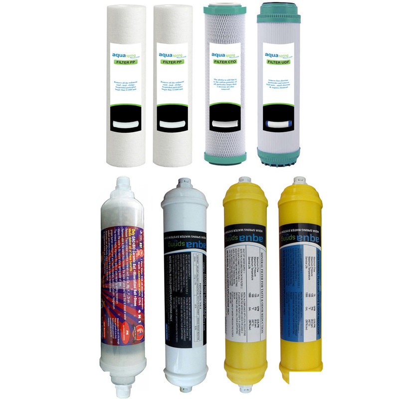 فیلتر دستگاه تصفیه کننده آب مدل SPARE FILTER 8 مجموعه 8 عددی فیلتر دستگاه تصفیه کننده آب مدل SPARE FILTER 8 مجموعه 8 عددی