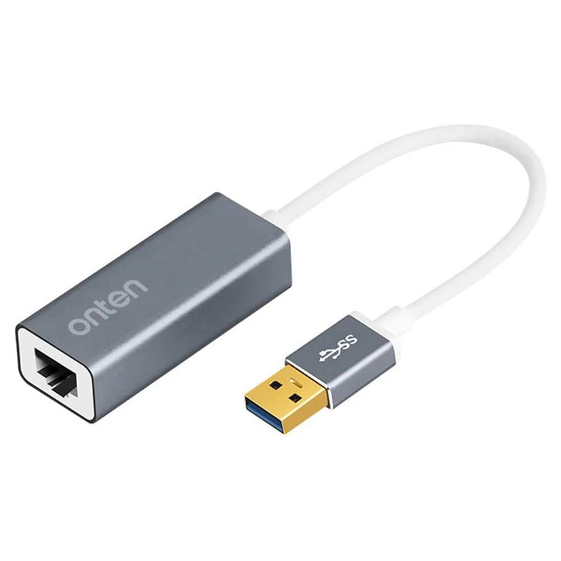 مبدل USB3.0 به LAN اونتن مدل OTN-5225-سبز کله غازی