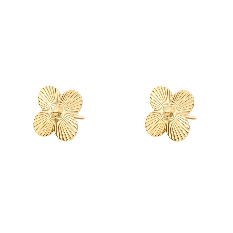 گوشواره میخی طلا 18 عیار زنانه ماوی گالری مدل ونکلیف تراشدار و گوی گوشواره میخی طلا 18 عیار زنانه ماوی گالری مدل ونکلیف تراشدار و گوی