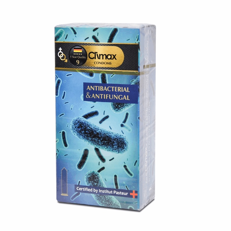 کاندوم کلایمکس مدل Antibacterial Antifungal 9 بسته 12 عددی کاندوم کلایمکس مدل Antibacterial Antifungal 9 بسته 12 عددی