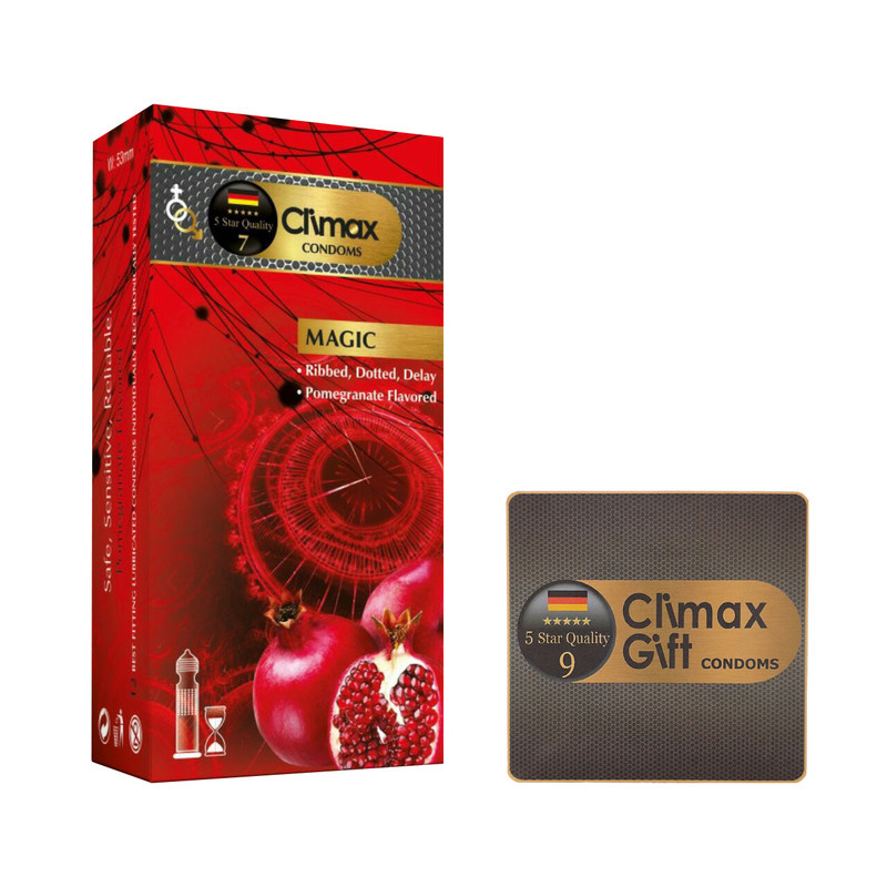 کاندوم کلایمکس مدل Magic بسته 12 عددی به همراه کاندوم مدل Gift کاندوم کلایمکس مدل Magic بسته 12 عددی به همراه کاندوم مدل Gift