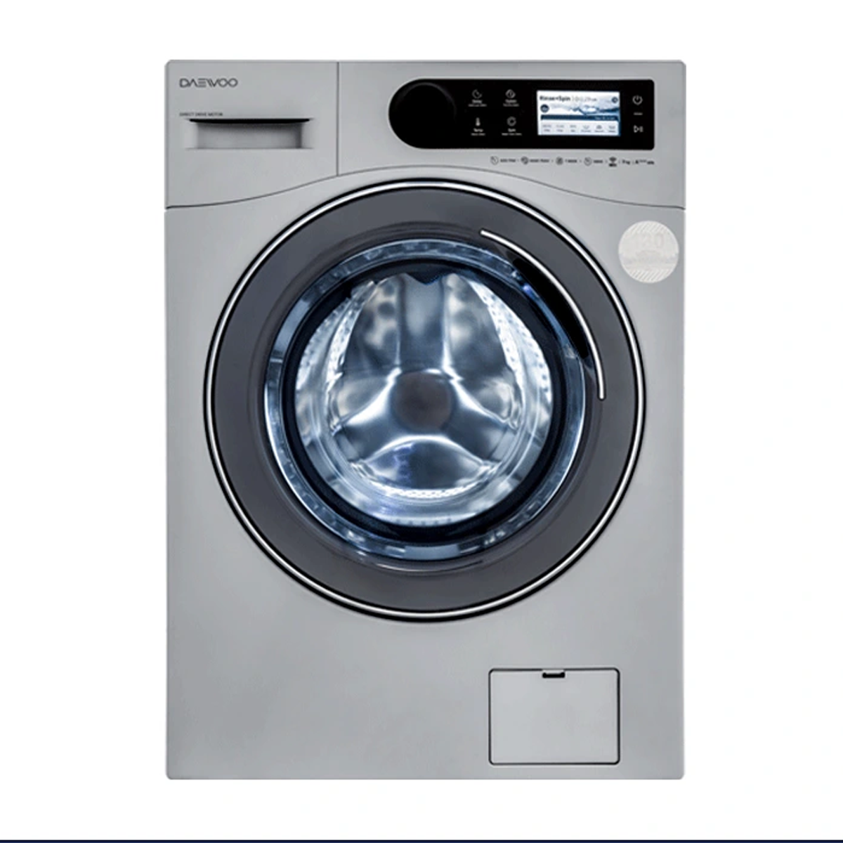 ماشین لباسشویی 9 کیلویی دوو مدل LM-9170S-نقره ای ماشین لباسشویی 9 کیلویی دوو مدل LM-9170S-نقره ای