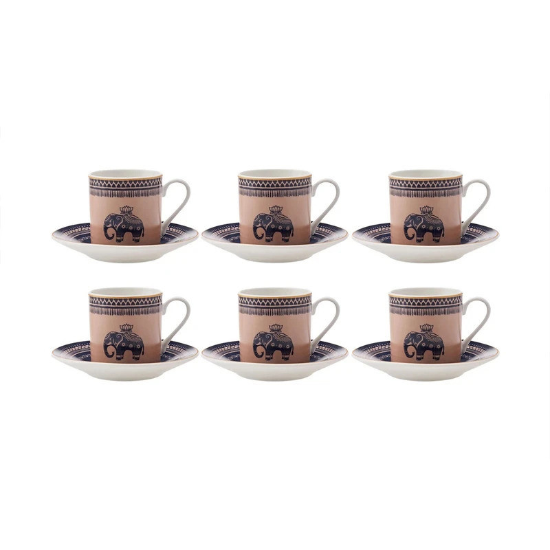 سرویس قهوه خوری 12 پارچه 6 نفره کاراجا مدل FiL MAVi سرویس قهوه خوری 12 پارچه 6 نفره کاراجا مدل FiL MAVi