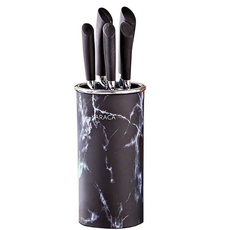 سرویس چاقو آشپزخانه 6 پارچه کاراجا مدل Marble سرویس چاقو آشپزخانه 6 پارچه کاراجا مدل Marble