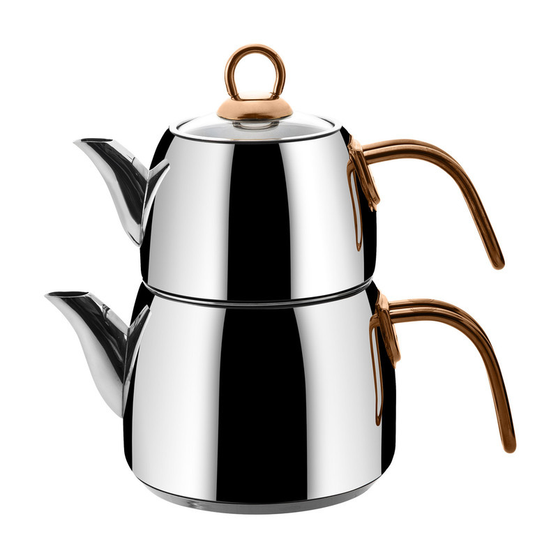 ست کتری و قوری امسان مدل Teatanyum گنجایش کتری 1.8 لیتر گنجایش قوری 1 لیتر ست کتری و قوری امسان مدل Teatanyum گنجایش کتری 1.8 لیتر گنجایش قوری 1 لیتر