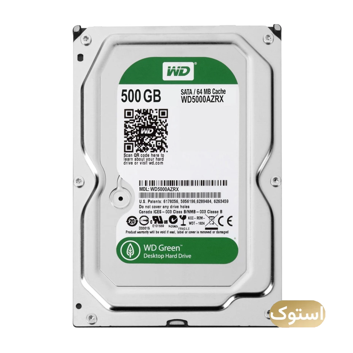 هارد دیسک اینترنال استوک Open Box - وسترن دیجیتال مدل Green WD5000 ظرفیت 500 گیگابایت هارد دیسک اینترنال استوک Open Box - وسترن دیجیتال مدل Green WD5000 ظرفیت 500 گیگابایت