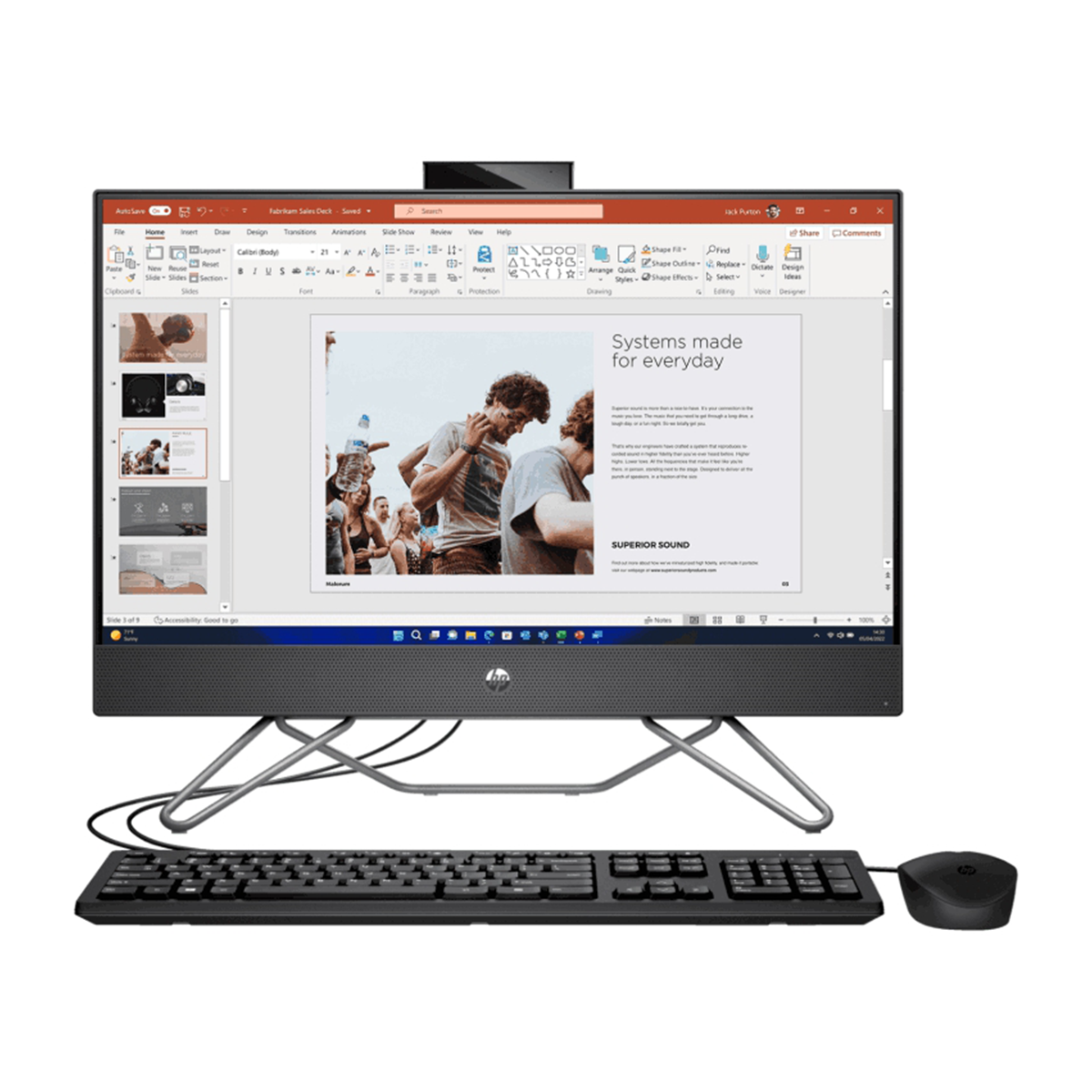 کامپیوتر All in One اچ پی 23.8 اینچی مدل HP Pro 240 G9 i3 1215U 16GB 512GB