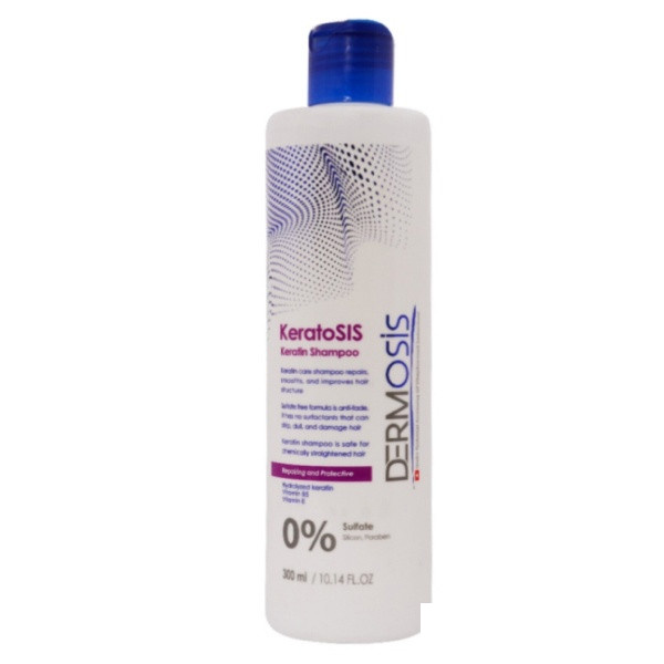 شامپو تقویت کننده و ترمیم کننده مو درموسیس مدل KeratosIs حجم 300 میلی لیتر شامپو تقویت کننده و ترمیم کننده مو درموسیس مدل KeratosIs حجم 300 میلی لیتر