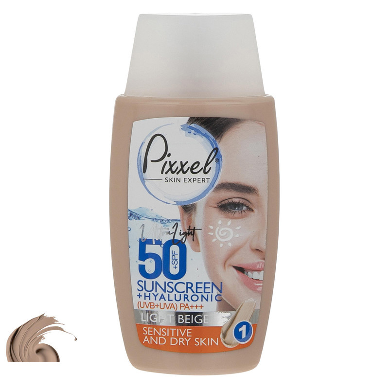کرم ضدآفتاب رنگی پیکسل +SPF50 مدل LIGHT BEIGE مناسب پوست های حساس و خشک حجم 50 میلیلیتر کرم ضدآفتاب رنگی پیکسل +SPF50 مدل LIGHT BEIGE مناسب پوست های حساس و خشک حجم 50 میلیلیتر