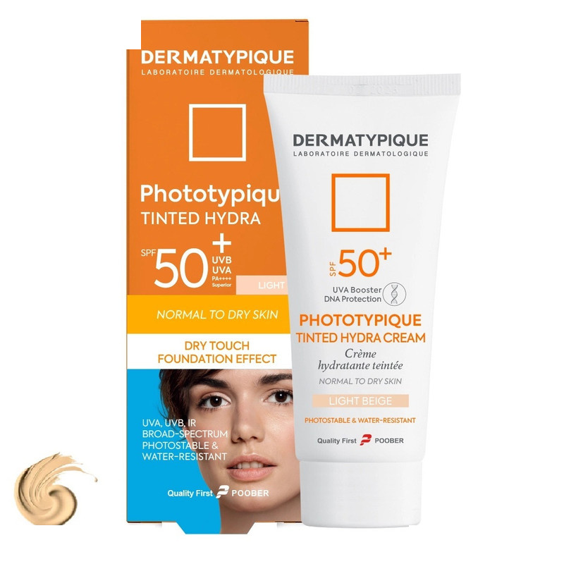 کرم ضد آفتاب رنگی درماتیپیک SPF 50 مدل Phototypique مناسب برای پوست خشک و معمولی حجم 50 میلیلیتر کرم ضد آفتاب رنگی درماتیپیک SPF 50 مدل Phototypique مناسب برای پوست خشک و معمولی حجم 50 میلیلیتر