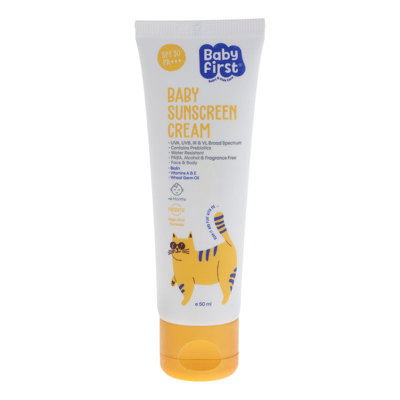 کرم ضد آفتاب کودکان بیبی فرست مدل SPF30 حجم 50 میلی لیتر کرم ضد آفتاب کودکان بیبی فرست مدل SPF30 حجم 50 میلی لیتر