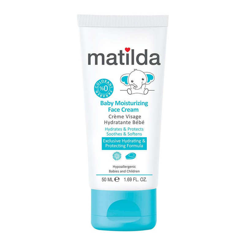 کرم مرطوب کننده صورت کودک ماتیلدا مدل Moisturizing حجم 50 میلی لیتر کرم مرطوب کننده صورت کودک ماتیلدا مدل Moisturizing حجم 50 میلی لیتر