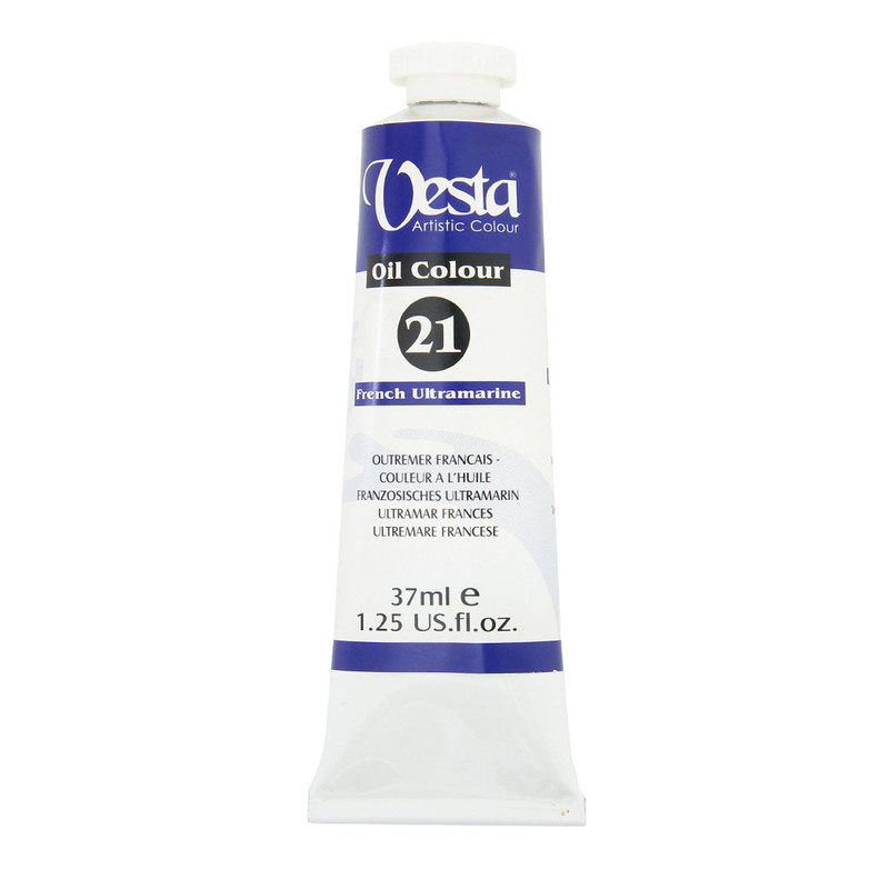 رنگ روغن وستا مدل French Ultramarine 21 حجم 37 میلی لیتر رنگ روغن وستا مدل French Ultramarine 21 حجم 37 میلی لیتر