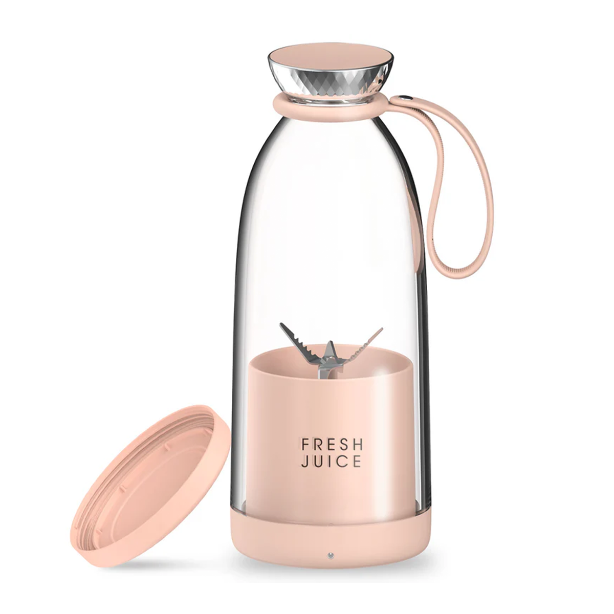 شیکر شارژی فرش جویس مدل Fresh Juice Bottle Blender Plus 500ml-صورتی شیکر شارژی فرش جویس مدل Fresh Juice Bottle Blender Plus 500ml-صورتی