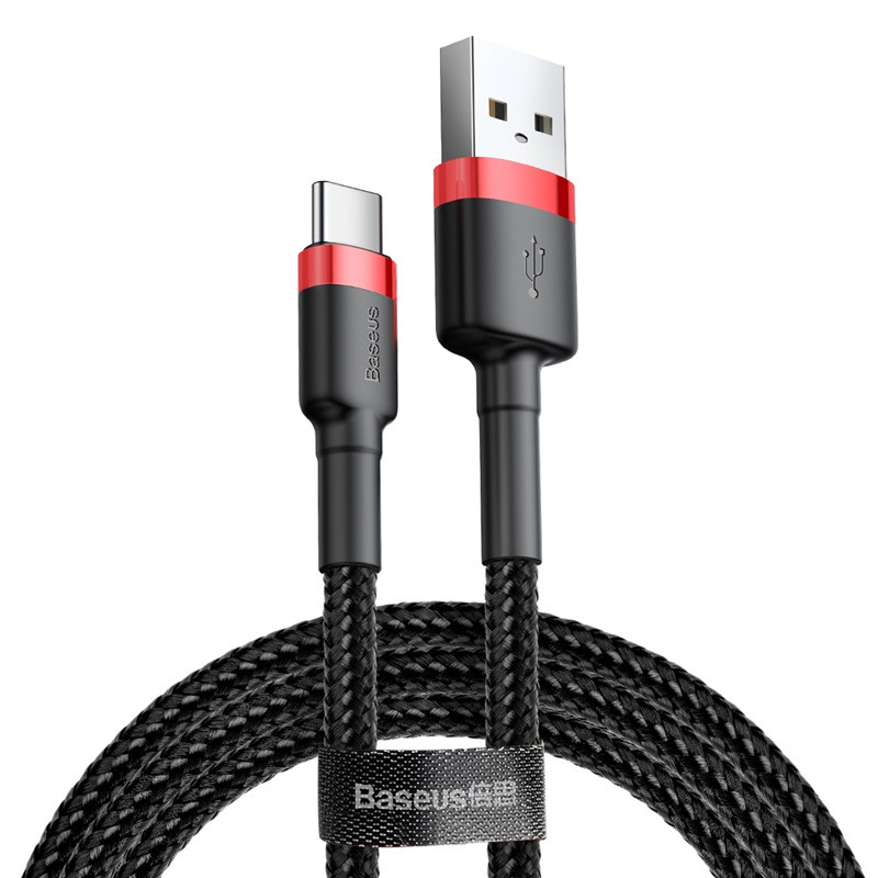 کابل تبدیل USB به USB-C باسئوس مدل CATKLF-B Cafule طول 1 متر کابل تبدیل USB به USB-C باسئوس مدل CATKLF-B Cafule طول 1 متر